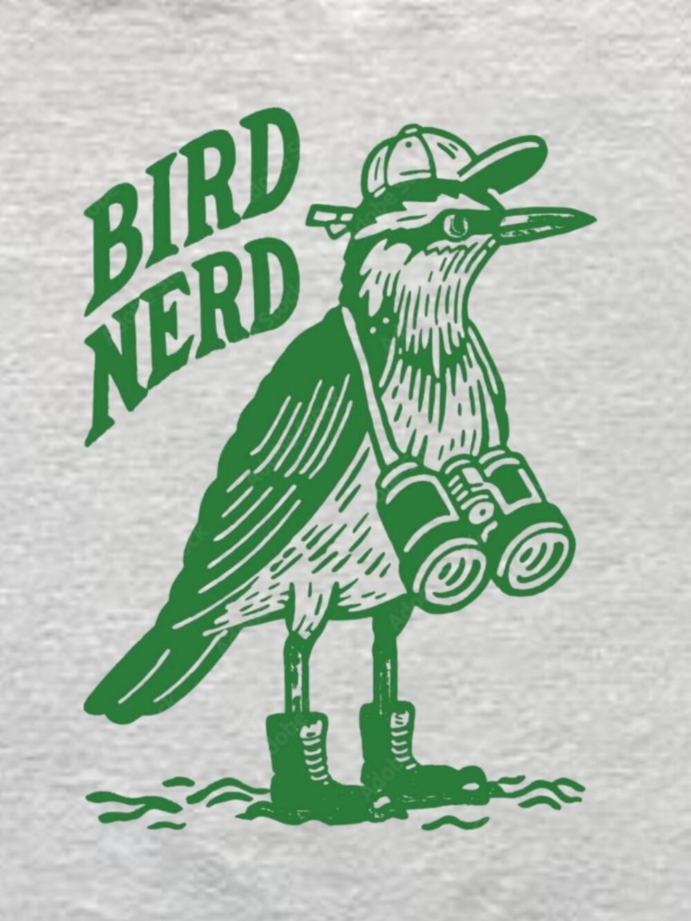 Bird Nerd Binoculars Graphic T-Shirt - Picture 2 of 4